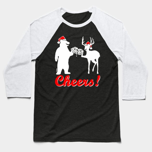 Christmas cheers! Baseball T-Shirt by NewSignCreation